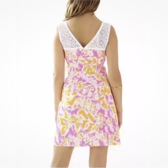 Lilly Pulitzer | Sofia Mini Shift Dress Kir Royal Pink White | 2 - Picture 4 of 16